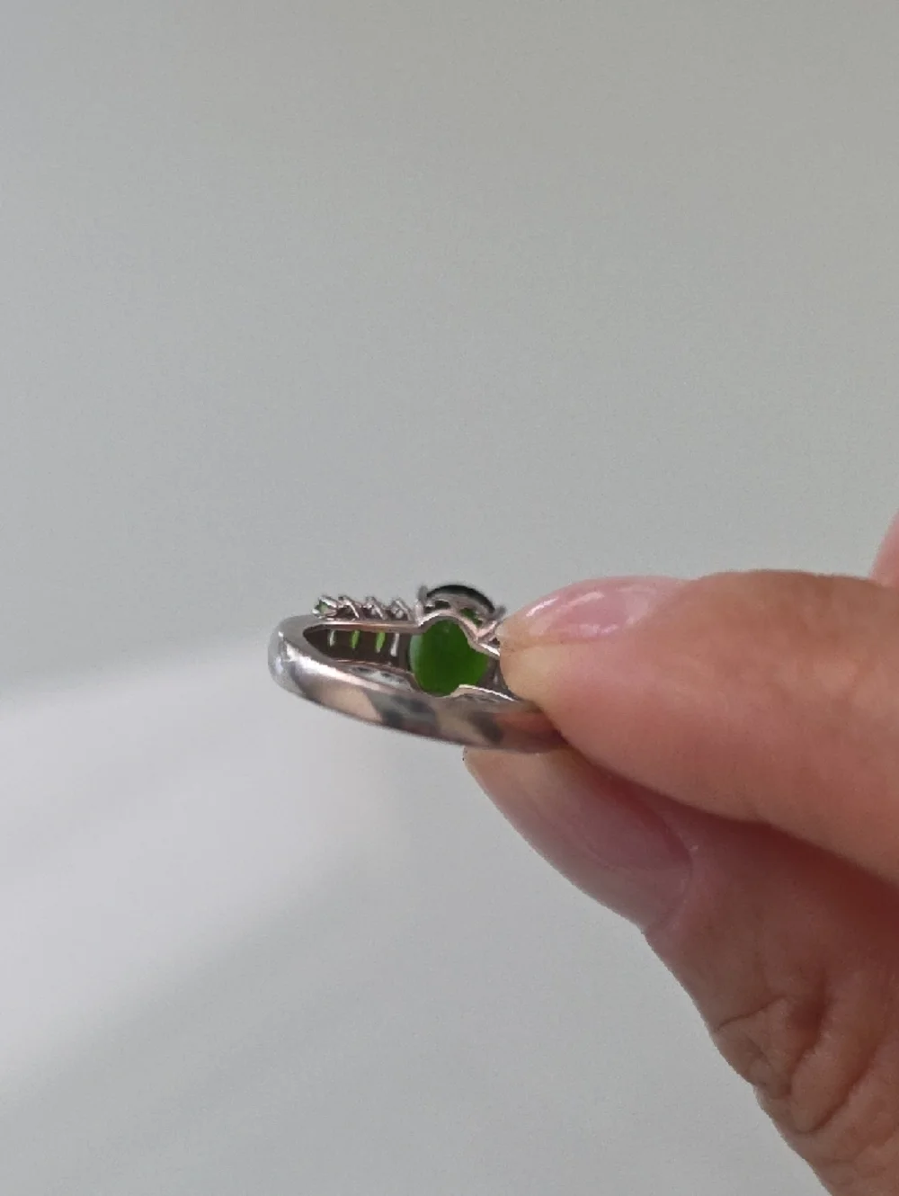 Chrome Diopside Sterling Silver Ring - Size 5 - Picture 4 of 7
